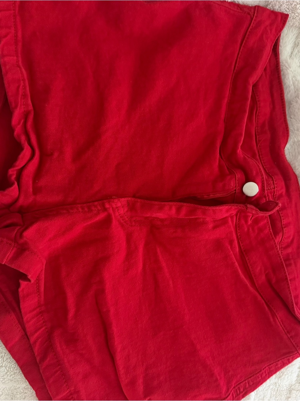 Source Unknown Red High-Waist Women’s Shorts